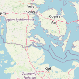 Mapa Europy Dania